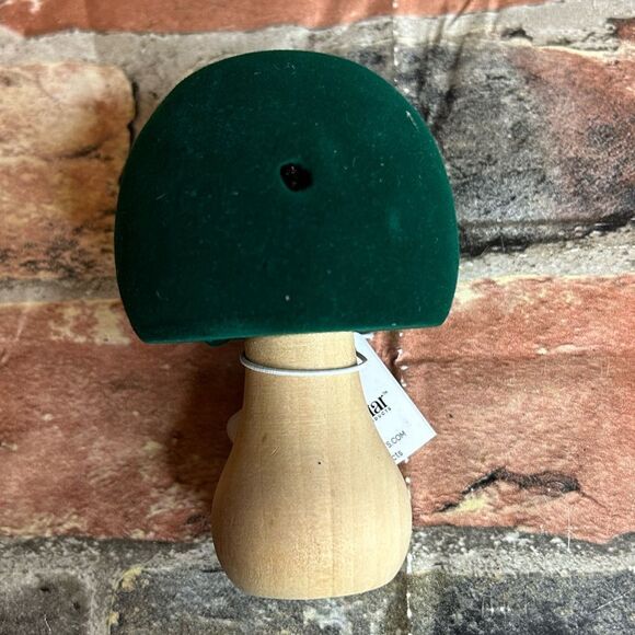 5 for $25🔥Brightstar Velvet Green Wood Mushroom Teether Toy New - Picture 3 of 4